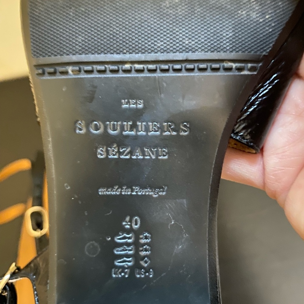 Sezane Black Paula Babies Size 40 - Picture 8 of 8